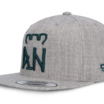 Gorra Atlético Nacional Oficial Flexfit 6089M Plana Gris Haspe