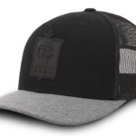 Gorra Once Caldas Flexfit Negro con gris de malla