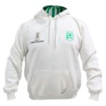 Hoodie Atlético Nacional Oficial conmebol libertadores la gloria eterna blanco